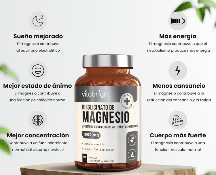 Bisglicinato de Magnesio propiedades y beneficios en la Salud